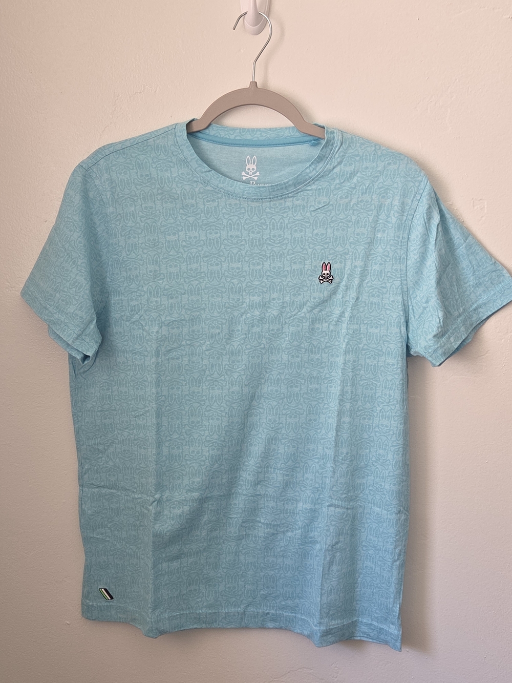 Psycho Bunny Light Blue Short Sleeve Logo Tee